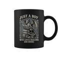 Just A Boy Who Loves Dragons And Books Fantasy Gothic Graphic Print Coffee Mug Just A Boy Who Loves Dragons And Books Fantasy Gothic Graphic Print Coffee Mug