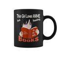 Just A Girl Who Loves Anime And Reading Books Graphic Print Coffee Mug Just A Girl Who Loves Anime And Reading Books Graphic Print Coffee Mug