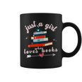 Just A Girl Who Loves Books For Book Worm Lover Graphic Print Coffee Mug Just A Girl Who Loves Books For Book Worm Lover Graphic Print Coffee Mug