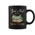 Just a Girl Who Loves Books And Coffee We Need More Caffeine Graphic Print Coffee Mug