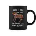 Just A Girl Who Loves Books And Horses Reading Graphic Print Coffee Mug