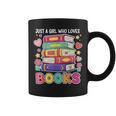 Just A Girl Who Loves Books Reading Library Graphic Print Coffee Mug