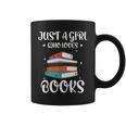 Just A Girl Who Loves Books Women Book Lovers Bookish Girls Graphic Print Coffee Mug Just A Girl Who Loves Books Women Book Lovers Bookish Girls Graphic Print Coffee Mug