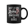 Just A Girl Who Loves Dinosaurs And Books Dinosaur Graphic Print Coffee Mug