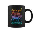 Just a Girl Who Loves Horses And Books Book Lover Graphic Print Coffee Mug Just a Girl Who Loves Horses And Books Book Lover Graphic Print Coffee Mug
