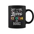Just A Girl Who Loves Ice Cream And Books Women Graphic Print Coffee Mug