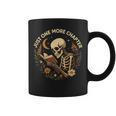 Just One More Chapter Book Lover Bookish Reading Skeleton Graphic Print Coffee Mug