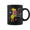 Just One More Chapter Cute Giraffe Book Reading Nerd Graphic Print Coffee Mug