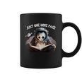 Just One More Page Panda Astronaut Space Suite Book Reading Graphic Print Coffee Mug