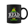 I Just Like To Read READING ELF Book Love Christmas Holiday Graphic Print Coffee Mug