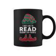 I Just Like To Read Reading's My Favorite Xmas Book Club Fan Graphic Print Coffee Mug