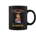I Just Want To Read Books And Pet My Hamster Graphic Print Coffee Mug