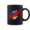 KAPOW Action Super Hero Retro Comic Book Bubble Superhero Graphic Print Coffee Mug
