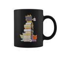 Kawaii Cats Books Coffee Graphic Print Coffee Mug