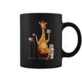 Kawaii Cute Giraffes Books And Tea Women's Graphic Print Coffee Mug