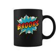 Kids Boys Brooks Comic Book Superhero Name Graphic Print Coffee Mug