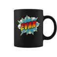 Kids Boys Evan Comic Book Superhero Name Graphic Print Coffee Mug