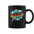 Kids Boys Felix Comic Book Superhero Name Graphic Print Coffee Mug