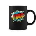Kids Boys Finn Name Comic Book Superhero Graphic Print Coffee Mug