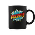 Kids Boys Freddie Name Comic Book Superhero Graphic Print Coffee Mug Kids Boys Freddie Name Comic Book Superhero Graphic Print Coffee Mug