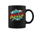 Kids Boys Myles Name Superhero Comic Book Graphic Print Coffee Mug Kids Boys Myles Name Superhero Comic Book Graphic Print Coffee Mug