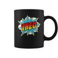 Kids Boys Theo Comic Book Superhero Name Graphic Print Coffee Mug