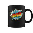 Kids Boys Owen Comic Book Superhero Name Graphic Print Coffee Mug