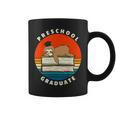 Kids Preschool Graduate Sloth Graduation Cap Sleeping On Books Graphic Print Coffee Mug