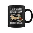 Kids Tiny Dinosaur Read Books & Pet My Bearded Dragon Lover Graphic Print Coffee Mug