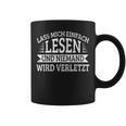 Lass Mich Einfach Lesen Und Keine Mand Wird Hurt Books Graphic Print Coffee Mug