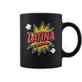 Latina Superhero Comic Book Bubble Graphic Print Coffee Mug Latina Superhero Comic Book Bubble Graphic Print Coffee Mug