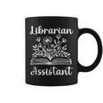 Librarian Assistant Cute Floral Book Reader For Women Graphic Print Coffee Mug