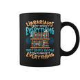Librarian Book Lover Library Librarian Graphic Print Coffee Mug