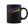 Librarian Books Retro 80s Style Reading Book Lover Graphic Print Coffee Mug
