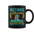 Librarian Retirement Retired Book Coworker Former 2025 Graphic Print Coffee Mug