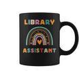 Library Assistant Funny Rainbow Reading Library Book Lover Graphic Print Coffee Mug