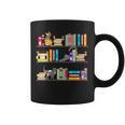 Library Cats Kittens Reader Book Lovers Pet Shelf Graphic Print Coffee Mug Library Cats Kittens Reader Book Lovers Pet Shelf Graphic Print Coffee Mug