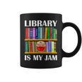 Library Is My Jam Librarian Reader Book Lover Graphic Print Coffee Mug Library Is My Jam Librarian Reader Book Lover Graphic Print Coffee Mug