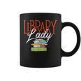 Library Lady Bookworm Books Book Lover School Librarian Graphic Print Coffee Mug