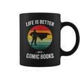 Life Is Better With Comic Books Vintage Comics Book Graphic Print Coffee Mug Life Is Better With Comic Books Vintage Comics Book Graphic Print Coffee Mug