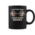 Lift So I Can Carry More Books Readers Retro Books Barbell Graphic Print Coffee Mug Lift So I Can Carry More Books Readers Retro Books Barbell Graphic Print Coffee Mug
