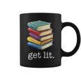 Get Lit Reading Book Graphic Print Coffee Mug Get Lit Reading Book Graphic Print Coffee Mug