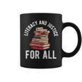 Literacy And Justice For All Read Banned Books Banning Books Graphic Print Coffee Mug Literacy And Justice For All Read Banned Books Banning Books Graphic Print Coffee Mug