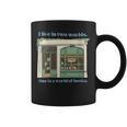 I Live In Two Worlds One Is A World Of Books Graphic Print Coffee Mug