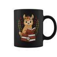 Llama Reading Book Graphic Llama With Book Floral Graphic Print Coffee Mug Llama Reading Book Graphic Llama With Book Floral Graphic Print Coffee Mug