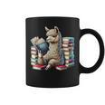Llama Reading Book Reader Bookworm Alpaca Lover Graphic Print Coffee Mug