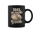Take a Look It's In a Book Author History Reading Graphic Print Coffee Mug