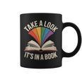 Take A Look Its In A Book Reading Graphic Print Coffee Mug
