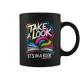 Take A Look Its In A Book Street Art Team Bookworm Librarian Graphic Print Coffee Mug Take A Look Its In A Book Street Art Team Bookworm Librarian Graphic Print Coffee Mug