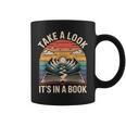 Take a Look It’s In a Book Vintage Sunset Mountain Reading Graphic Print Coffee Mug Take a Look It’s In a Book Vintage Sunset Mountain Reading Graphic Print Coffee Mug